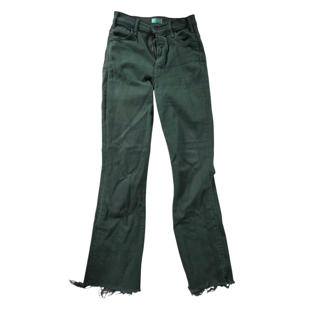 Mother Green Second Chance The Hustler Ankle Fray Women's Jeans Size 25